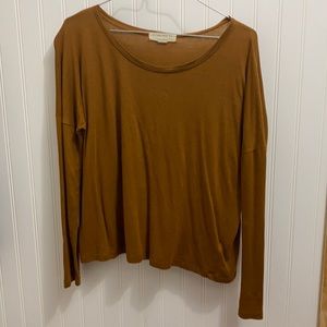 Rusty orange/tan crop top